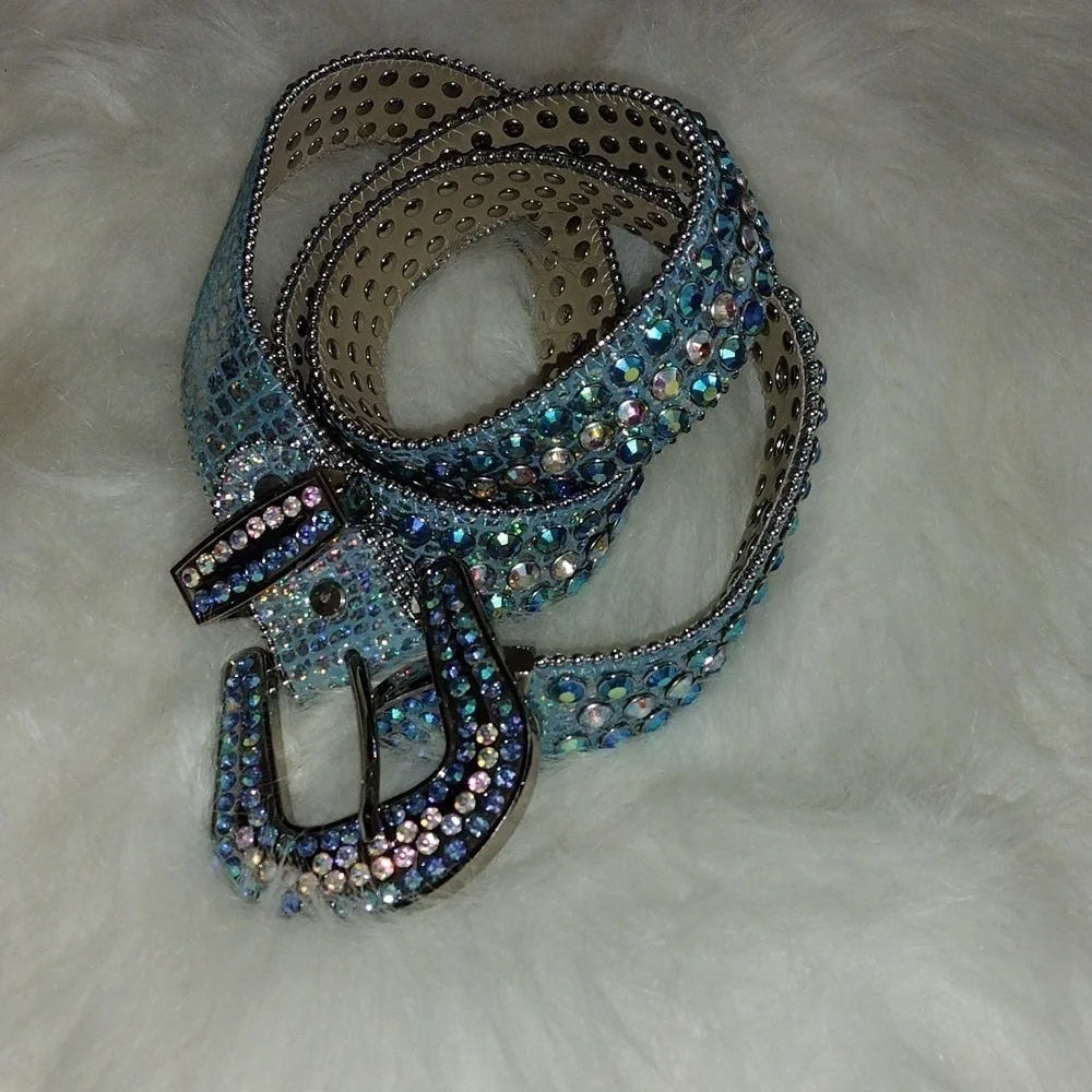 DNA premium wear rhinestone men's belt
